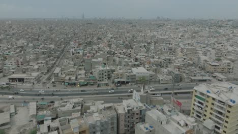 Vuelo-De-Drones-Cerca-De-La-Carretera-Elevada-Korangi-Karachi