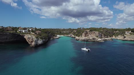 Boat-At-Cala-Llombards-Beach-In-Mallorca