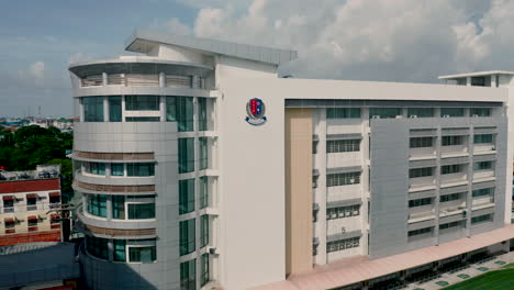 A-beautiful-4K-UHD-quality-aerial-drone-shot-of-Thai-Chinese-International-School-building-on-a-sunny-day-in-the-middle-of-Bangkok