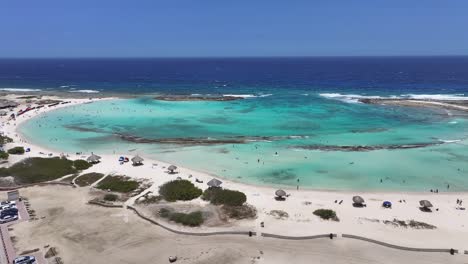 Baby-Beach-In-Oranjestad-In-Der-Karibik-Niederlande-Aruba