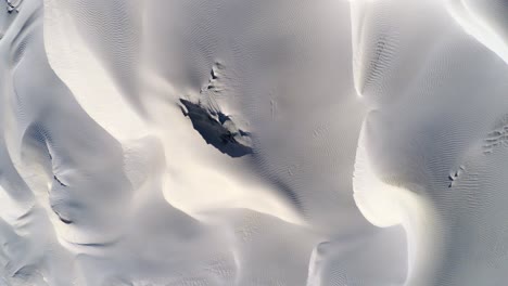 Aerial-Cenital-Plane-Shot-Of-Dunes-In-Guerrero-Negro,-Biosphere-Reserve-Of-El-Vizcaino,-Baja-California-Sur