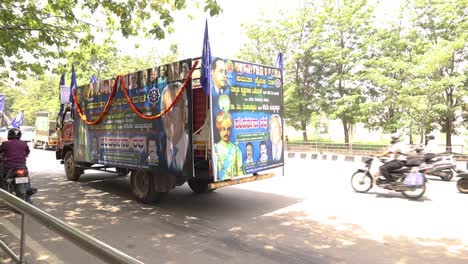 Procession-of-Samata-Sainik-Dal-Moving-near-Freedom-Park-Bengaluru,-India