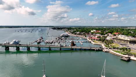 Aerial-push-in-to-St-Augustine-Florida