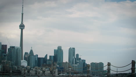 Zeitraffer-Der-Skyline-Der-Innenstadt-Von-Toronto