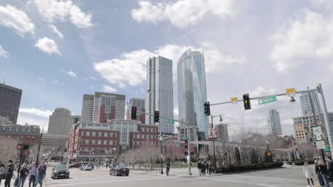 Walking-down-the-streets-of-downtown-Boston-Massachusetts