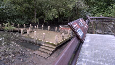 Mit-Blick-Auf-Den-Schlammsumpf-In-Einem-Naturpark-In-Singapur---Weitwinkel