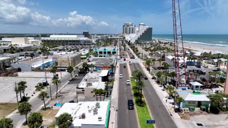 Push-Up-Rápido-Aéreo-Para-Revelar-Daytona-Beach,-Florida