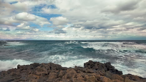 A-broad-view-of-the-Mediterranean-Sea-from-Cyprus-with-waves-crashing-against-the-rocky-coastline