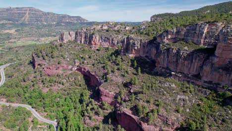 Aerial-view-of-boulder-in-Siurana