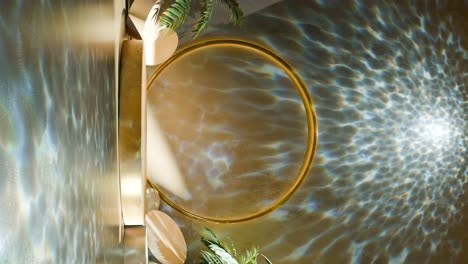 Produktanzeige-Für-E-Commerce-Verkauf,-Rabatt,-Hautpflege-Beauty-Spa-Resort-Konzept-Und-Schmuck,-Gold-Und-Silber,-3D-Rendering-Animation-Für-Online-Einkaufswagen