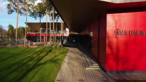 Modern-facade-of-Jāņa-Daliņa-Stadium-in-Valmiera-town-of-Latvia