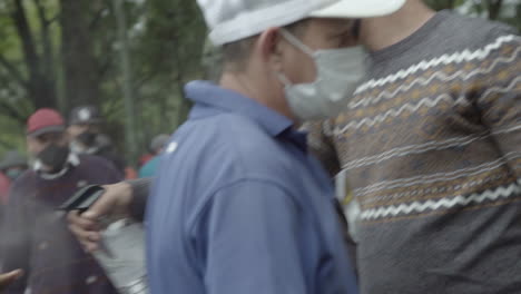 Disinfection-spraying-at-Venezuelan-migrant-camp-in-Bogota---Colombia