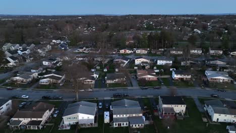 Upper-class-single-family-houses-of-noble-American-neighborhood-in-small-town-of-USA