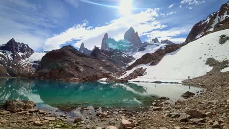 Timelapse-amazing-mountain-landscape-Laguna-de-los-tres-Andes-Patagonia