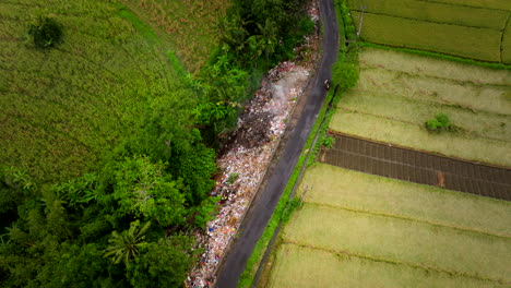 Quema-De-Basura-Amontonada-Junto-A-La-Belleza-De-La-Naturaleza,-El-Problema-De-Bali