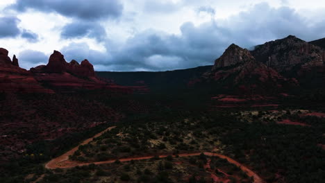 Panorama-Des-Naturschutzgebietes-über-Dem-Red-Rock-State-Park-In-Der-Nähe-Von-Sedona,-Arizona,-USA