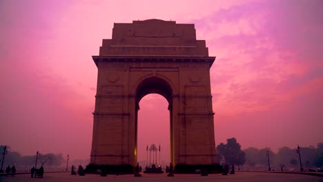 India-Gate-Delhi-Ist-Ein-Kriegsdenkmal-An-Der-Rajpath-Road-In-Neu-Delhi