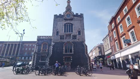 Ayuntamiento-Histórico-De-La-Ciudad-En-La-Plaza-Del-Mercado-De-Norwich,-Norfolk