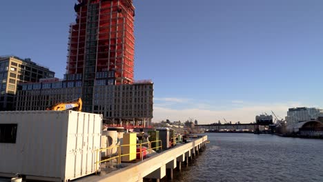 Residential-tower-being-build-on-the-shoreline-of-Williamsburg