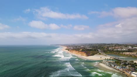 Camino-del-Mar-Bridge-Over-Beach-San-Dieguito-River-In-Del-Mar,-Southern-California,-United-States