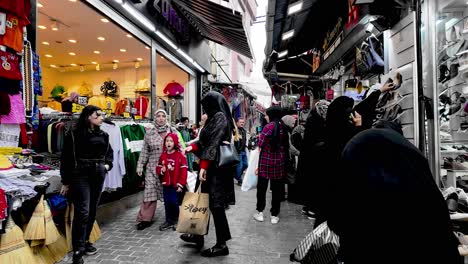 Trabzon,-Turkey:-Observing-the-bustling-activity-in-Trabzon's-narrow-streets,-capturing-the-lively-daily-life-and-vibrant-community-interactions