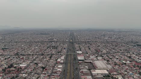 Avenues-of-ecatepec-from-Above,-Suburbs-of-Mexico-City