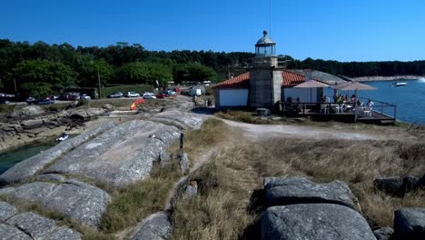 Blick-Auf-Den-Leuchtturm-Von-Punta-Cablo-Auf-Arousa