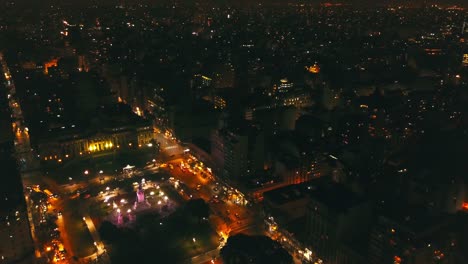 Drohnenaufnahmen-Vom-Kongress-In-Buenos-Aires,-Argentinien