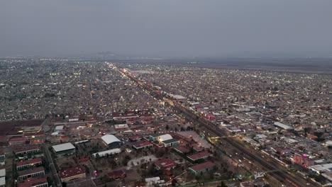 Ecatepec-from-a-Drone,-suburbs-of-Mexico-City