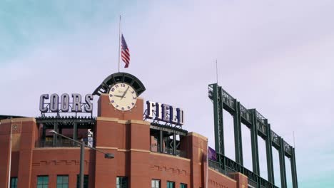 Coors-Field-Estadio-De-Los-Rockies-De-Denver-Colorado-Primer-Plano-Del-Letrero