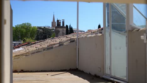 Slow-establishing-shot-of-the-Montpellier-skyline-from-a-rooftop