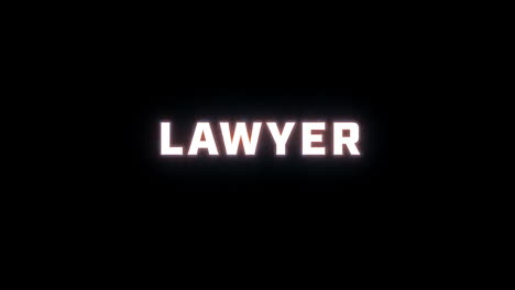 4K-text-reveal-of-the-word-"lawyer"-on-a-black-background