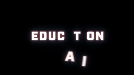 4k-Textanzeige-Des-Wortes-„Bildung“-Auf-Schwarzem-Hintergrund