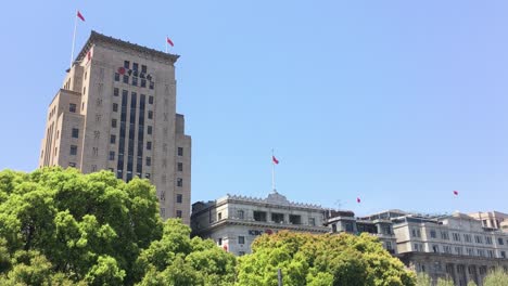 Buildings-of-ICBC-Bank-and-Bank-of-China-at-Bund,-Shanghai,-China