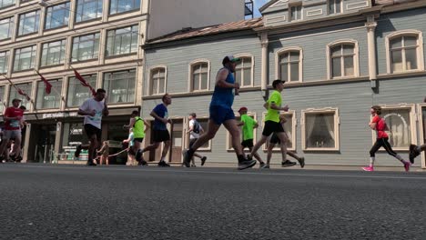 19-may-2024,-Rimi-Riga-Marathon-Latvia:-Marathon-Runners-Crowd-10km-Distance-Front-View