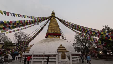 The-Charumati-Stupa-stands-as-a-timeless-testament-to-Nepal's-rich-Buddhist-heritage,-blending-serene-spirituality-with-ancient-architectural-beauty-in-the-heart-of-Kathmandu