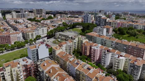 Drone-shot-of-Fonte-Luminosa-at-Alameda-in-Lisbon