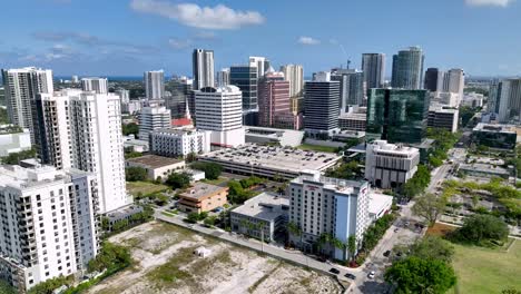 Retirada-Aérea-Del-Horizonte-De-Fort-Lauderdale-Florida