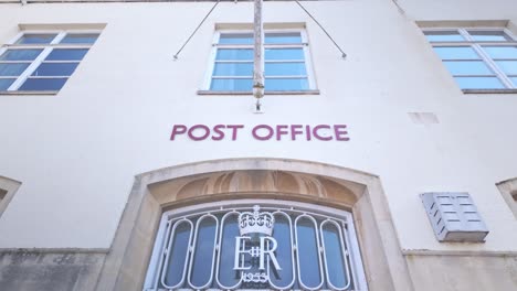 Cartel-De-La-Oficina-De-Correos-De-High-Street-Con-La-Corona-Real-De-Su-Majestad-La-Reina-Isabel