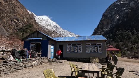 Mountain-hotel-in-a-metall-hut-on-the-foots-of-Langtang-lirung-mountain