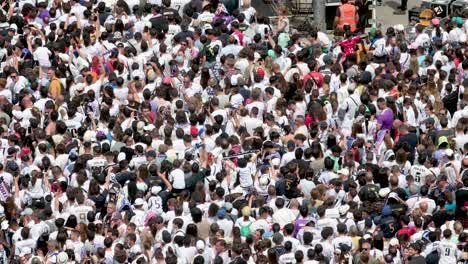 Thousands-of-Real-Madrid-fans-gathered-at-Cibeles-Square-to-celebrate-with-Real-Madrid-players-the-36th-Spanish-soccer-league-title,-La-Liga-trophy-in-Madrid,-Spain