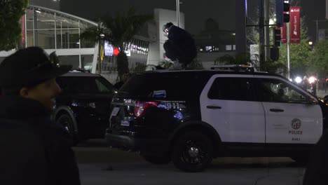 Coches-De-Policía-Del-LAPD-En-Escena