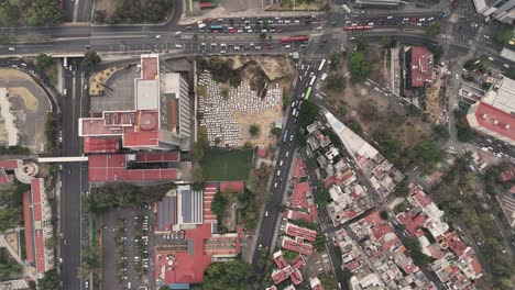 Aerial-View-Of-Avenida-Insurgentes-Sur,-Cdmx