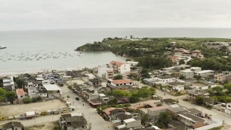 Panoramic-drone-shot-of-Ayangue-Ecuador