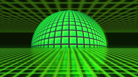 matrix-perspective-animation,-grid-globe-sphere-in-bright-green,-background-banner