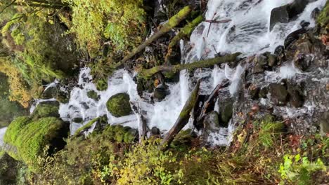 La-Caída-De-Una-Increíble-Cascada-A-Través-De-Las-Rocas-En-Medio-Del-Bosque