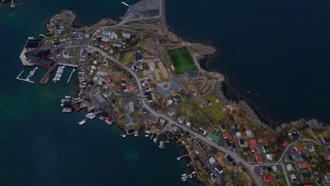 Ruhiges-Und-Friedliches-Dorf-Reine,-Norwegen