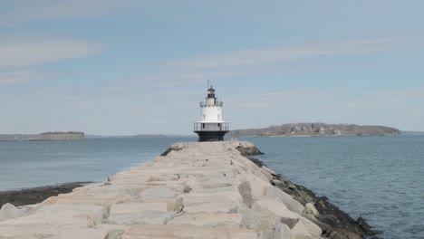 Spring-Point-Ledge-Light-House-Am-Ende-Eines-Felspiers-Am-Atlantischen-Ozean