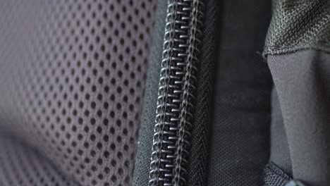 Macro-footage-of-a-backpack-zipper