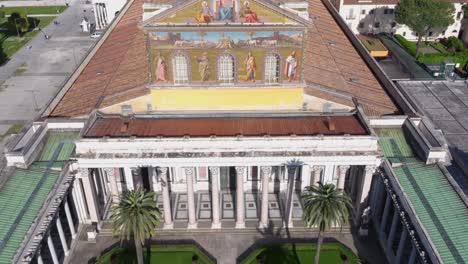 Birds-Eye-View-of-Courtyard-and-Mosaic-at-Basilica-of-Saint-Paul-Outside-the-Walls